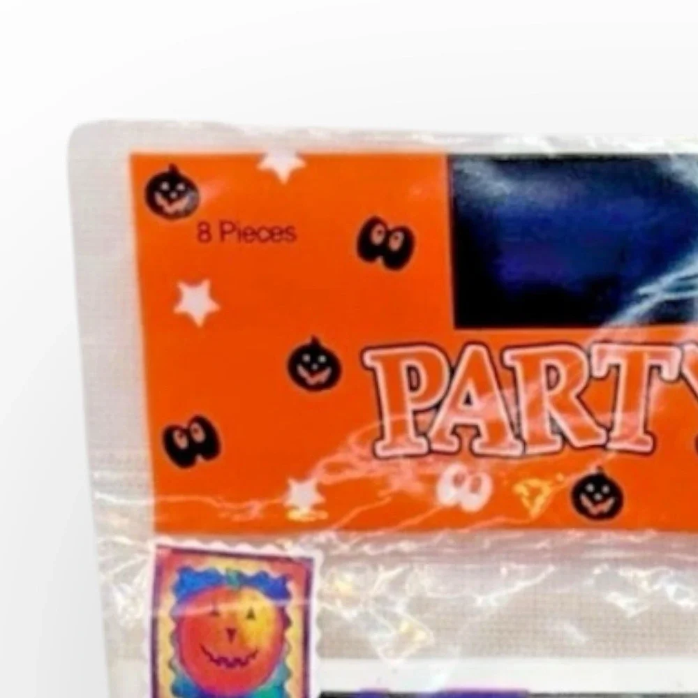 Amscan Halloween Loot Goody Bags 8 Pack Haunted House Skeleton NOS 1990s Vintage - Picture 2 of 7